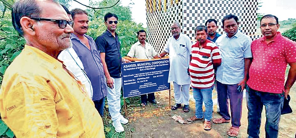 बोरो चेयरमैन ने किया पानी टंकी का उद्घाटन