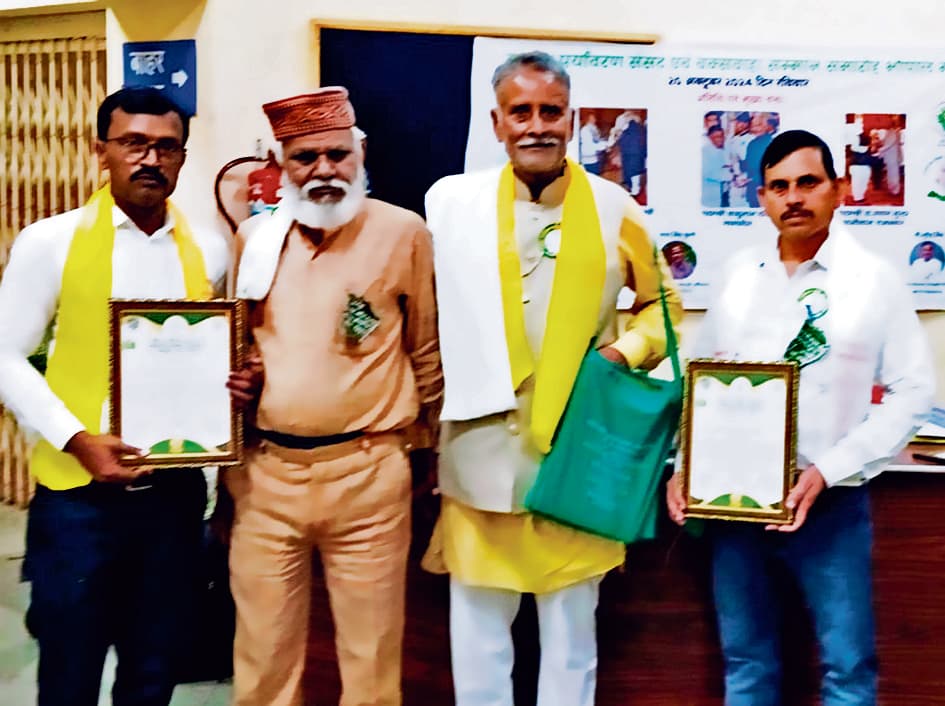 राजपुर के चार पर्यावरण संरक्षकों को मिला पर्यावरण योद्धा सम्मान