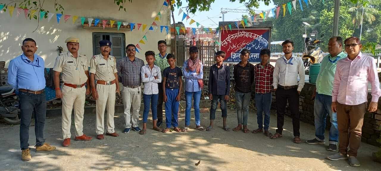 बाल मजदूरी कराने ले जा रहे छह बच्चों को कराया मुक्त