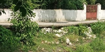 विष्णुपुर काली मंदिर के समीप सड़क की मरम्मत की मांग