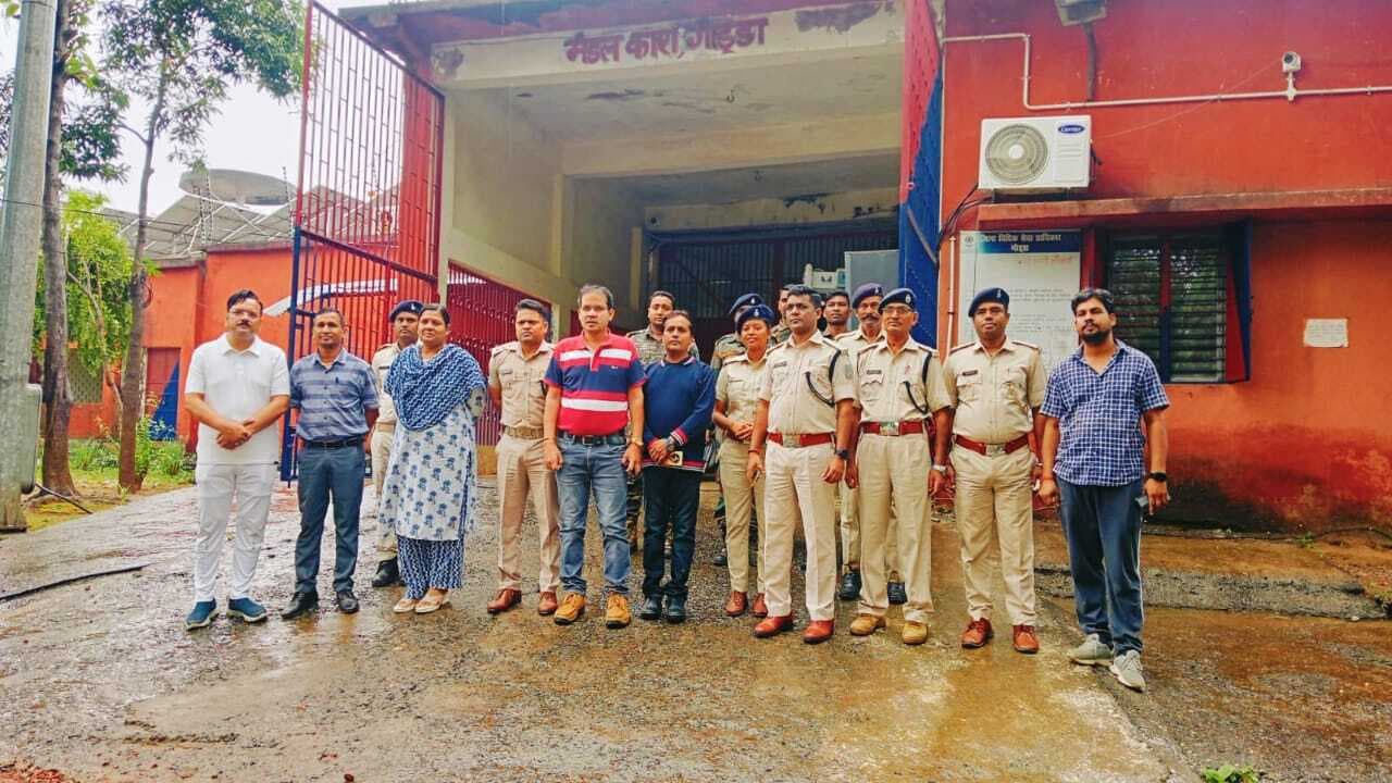 मंडल कारा में हुई छापेमारी, नहीं मिले आपत्तिजनक सामान