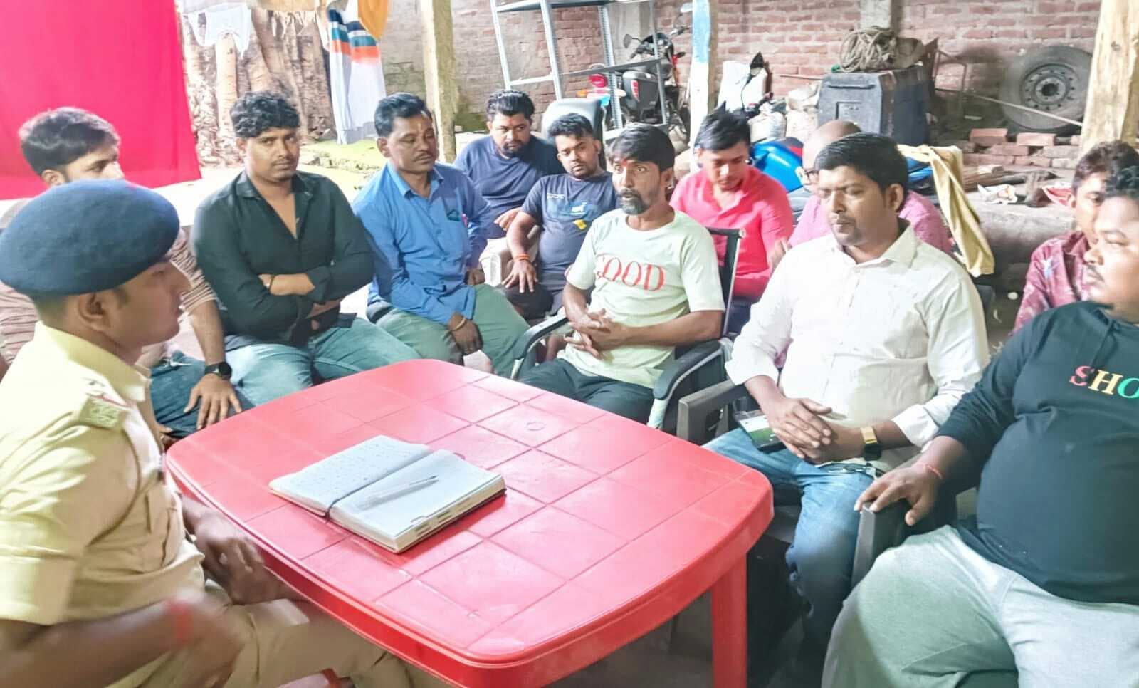 छत्तरगाछ पुलिस कैंप परिसर में शांति समिति की बैठक आयोजित