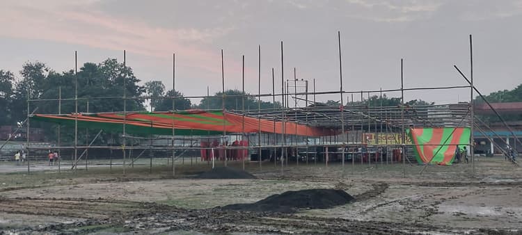 ऊर्जानगर स्टेडियम में भाजपा की सभा की तैयारी पूरी, एमपी के सीएम करेंगे संबोधित