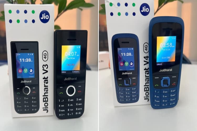 New JioBharat Phones: जियो के दो नये 4जी फीचर फोन जियोभारत V3 और V4 लॉन्च