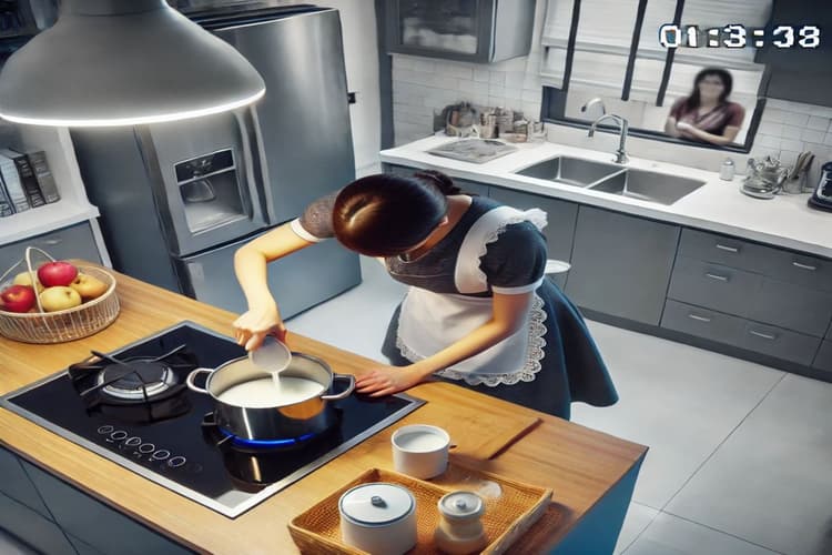 नौकरानी ने मालिक के परिवार को खिलाया पेशाब वाला खाना, देखें वीडियो