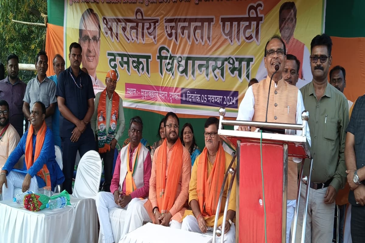 Jharkhand Election 2024: 'नहीं लूटने देंगे जल, जंगल और जमीन, करेंगे एक और उलगुलान', दुमका में शिवराज सिंह चौहान के भाषण की बड़ी बात