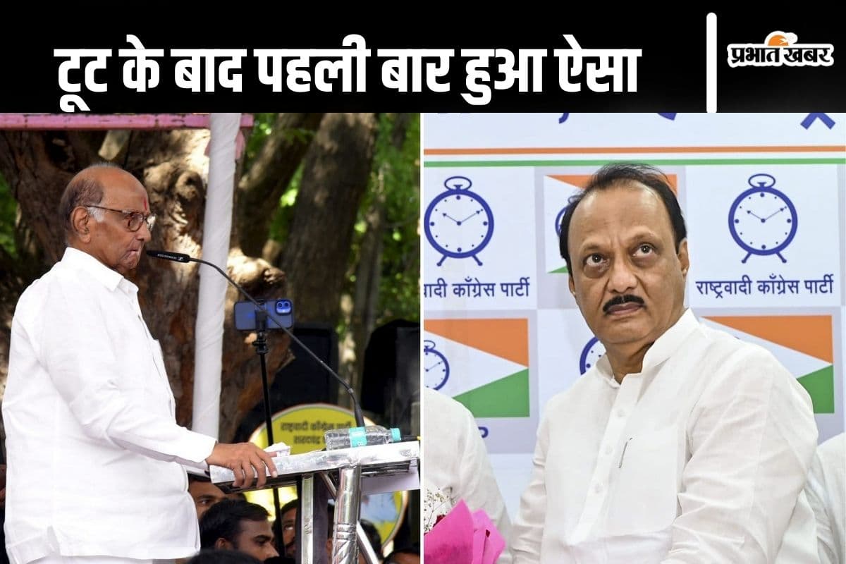 Maharashtra Politics : इस दिवाली पूरी तरह से हुआ चाचा शरद पवार-भतीजे अजित में बंटवारा, टूट के बाद पहली बार दिखी ये चीज