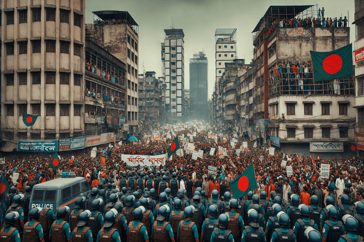 बांग्लादेश में सियासी संघर्ष तेज, ढाका में आज शेख हसीना समर्थकों का विरोध प्रदर्शन