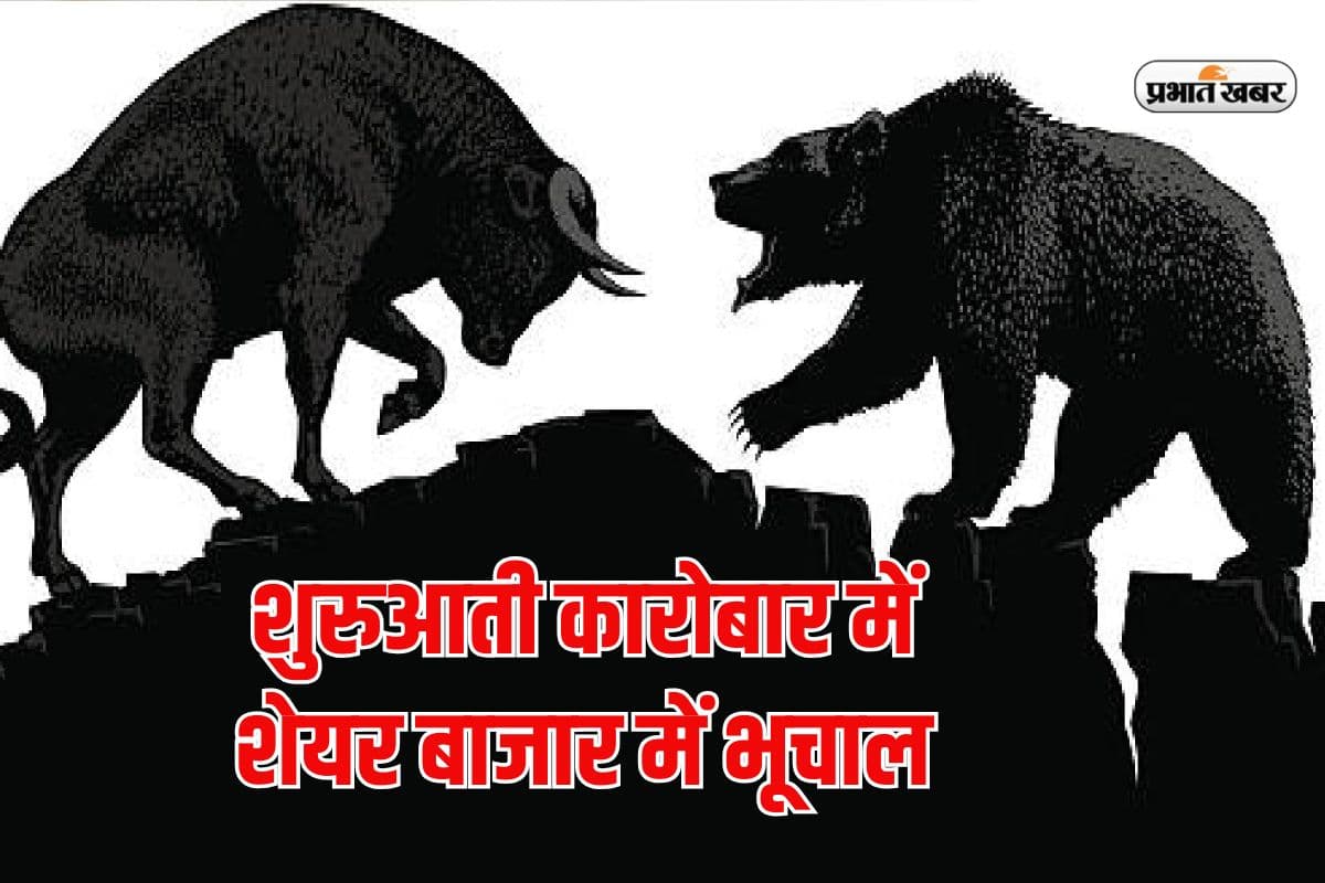 शुरुआती कारोबार में शेयर बाजार में भूचाल, 419 अंकों की जोरदार गिरावट के साथ खुला सेंसेक्स