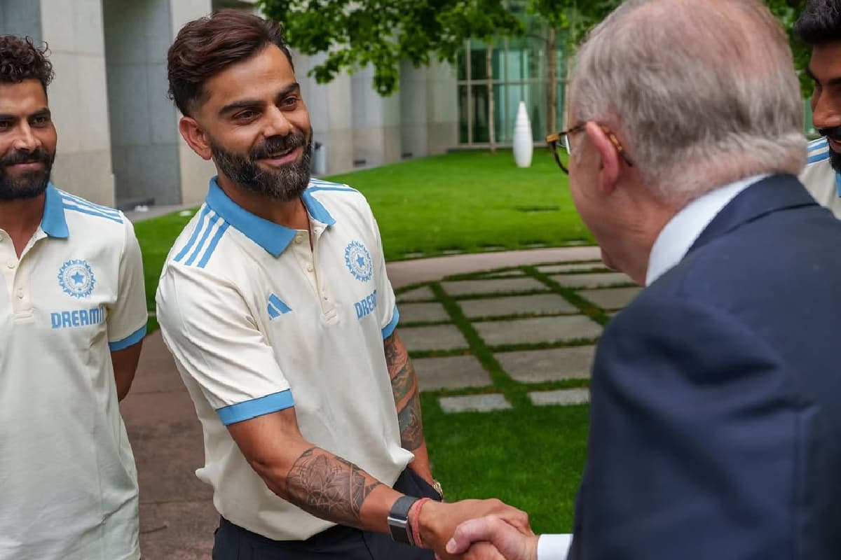 IND vs AUS: कोहली से मजाक करने लगे आस्ट्रेलियाई PM, विराट ने भी दिया मजेदार जवाब, देखें Video