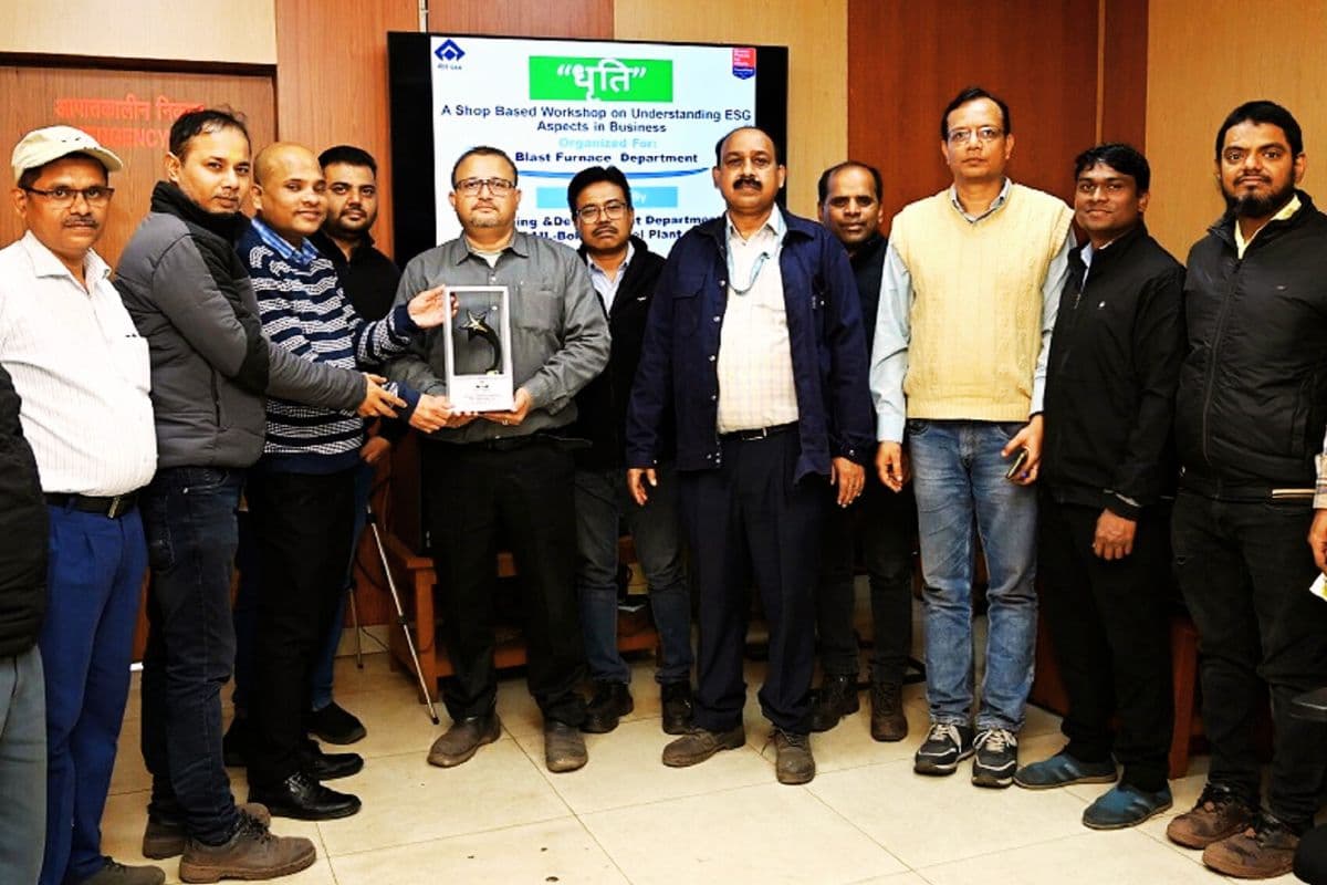 बीएसएल ब्लास्ट फर्नेस विभाग ने जागरूकता के लिए शुरू की इएसजी सिद्धांतों पर कार्यशाला की शृंखला