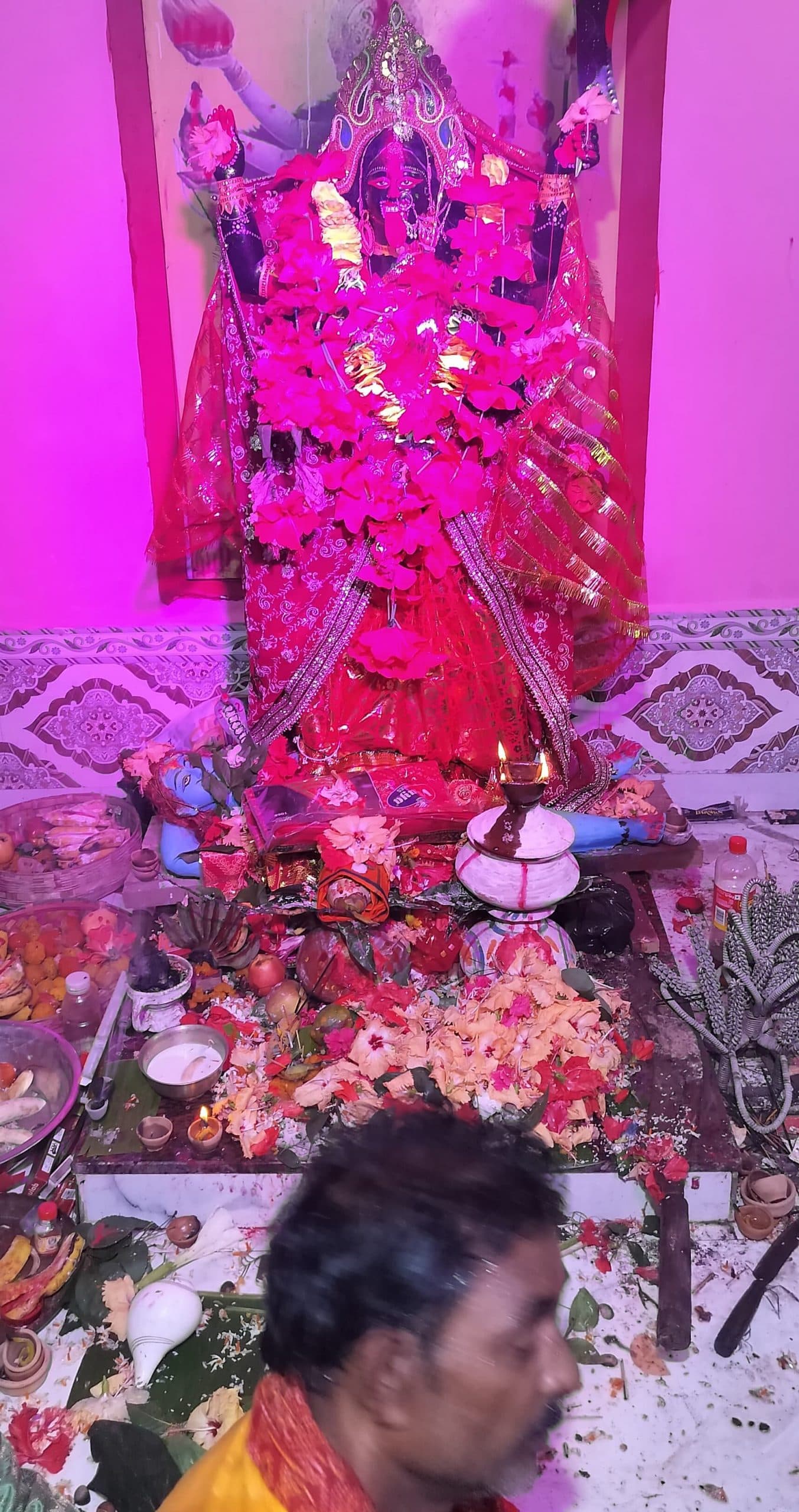 रौटा पुरानी हाट मां काली मंदिर में उमड़े श्रद्धालु