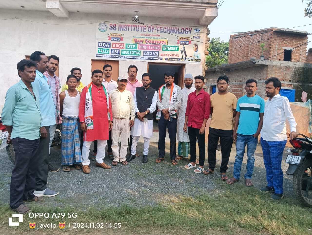 राष्ट्रवादी कांग्रेस पार्टी प्रत्याशी ने चलाया जनसंपर्क अभियान