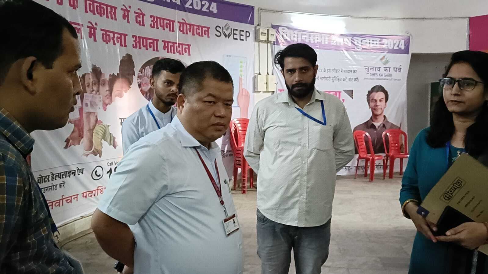 Giridih News : सामान्य प्रेक्षक ने किया बगोदर विधानसभा क्षेत्र का निरीक्षण