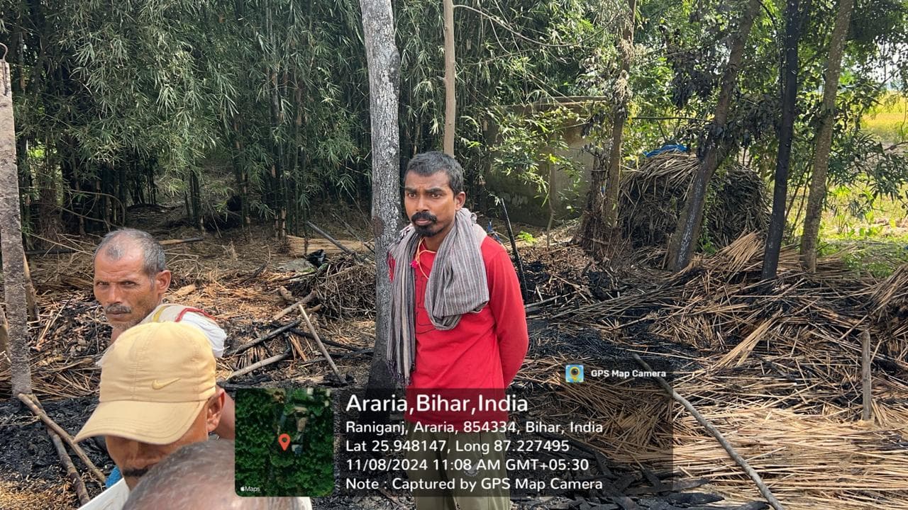 आग से तीन घर जले, लाखों की क्षति