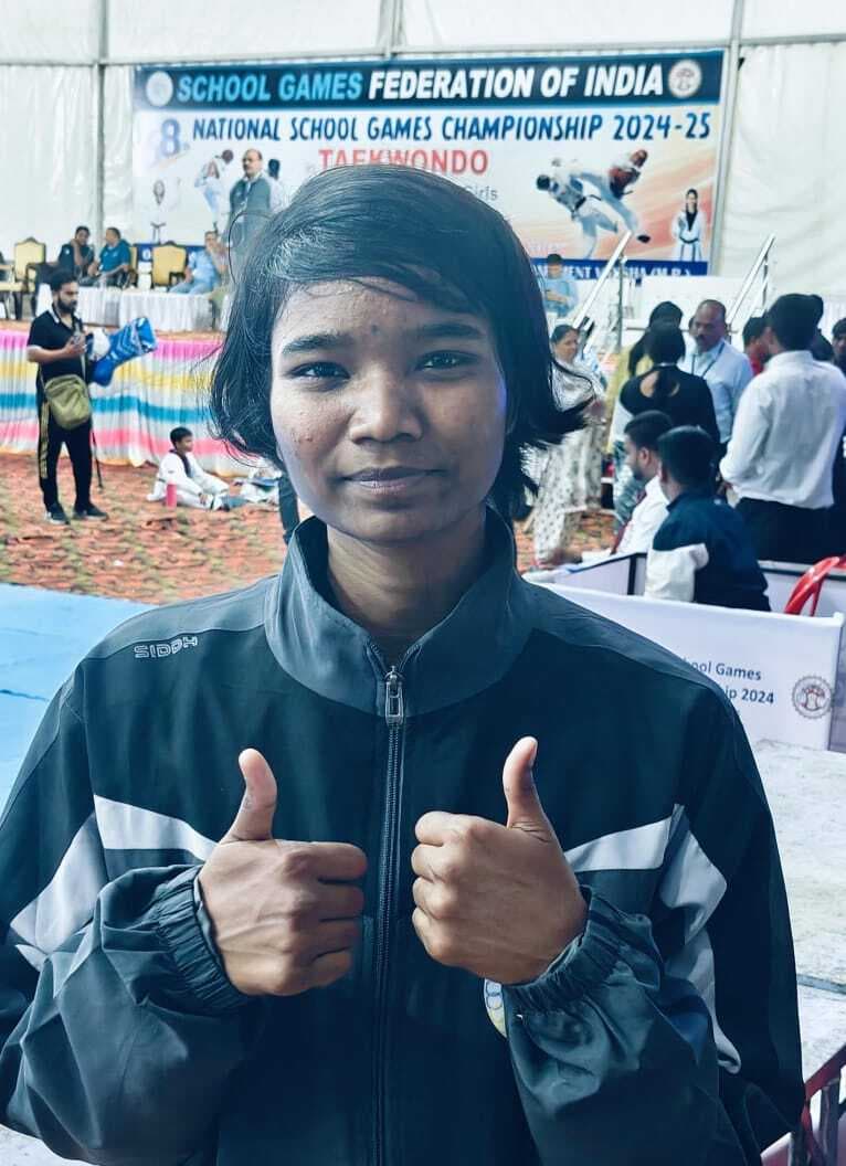 Taikwando: एसजीएफआइ नेशनल ताइक्वांडो में झारखंड की धानमुनि ने जीता रजत