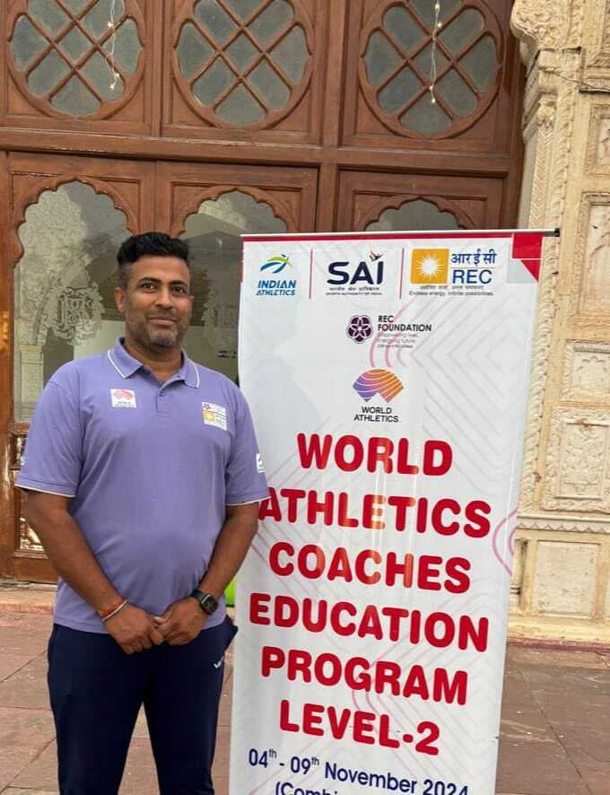Athletic: झारखंड के रितेश आनंद बने वर्ल्ड एथलेटिक्स लेबल टू कोच