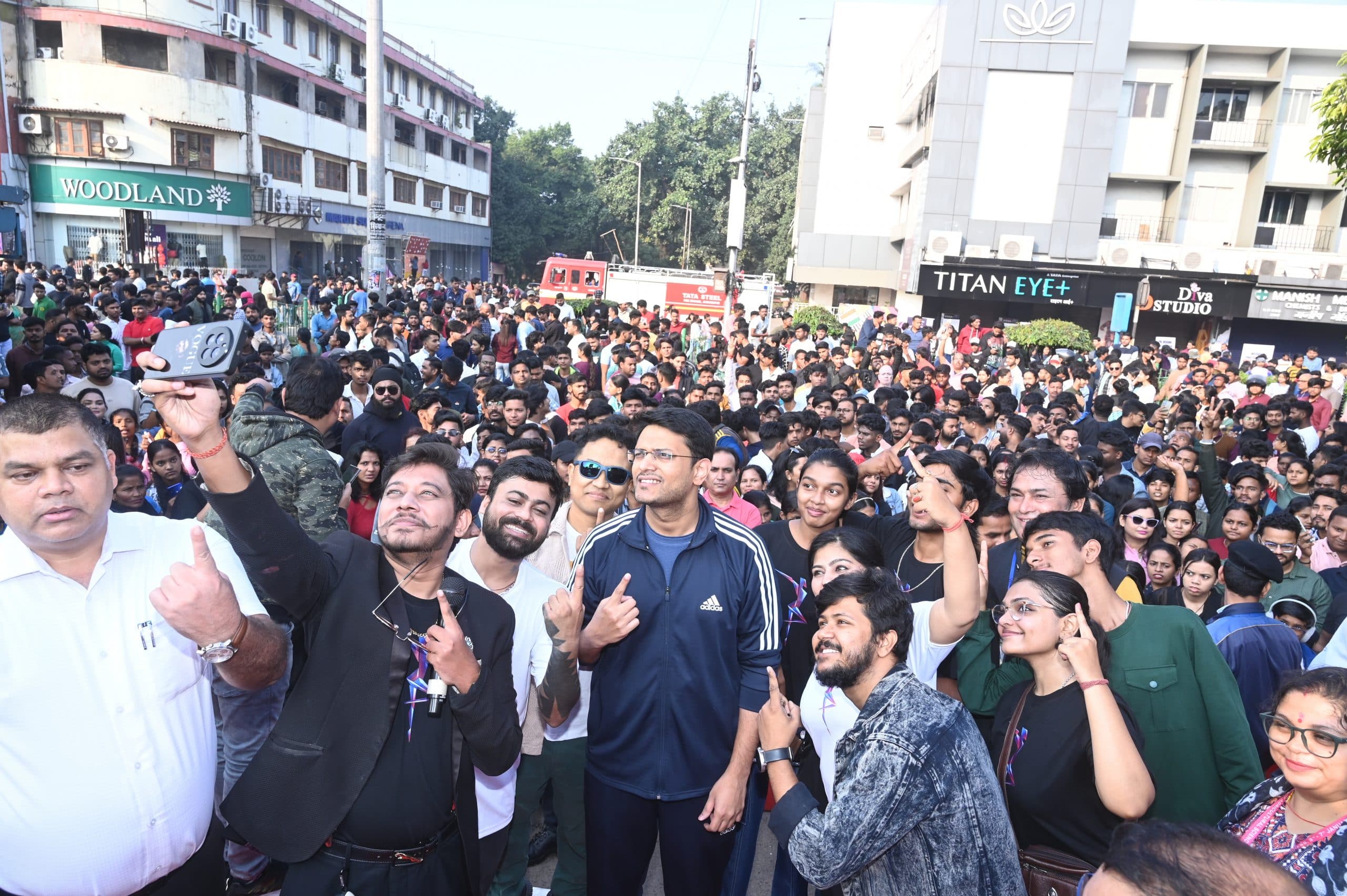 जैम <bha>@</bha> स्ट्रीट में शहरवासियों ने वोट करने का लिया संकल्प