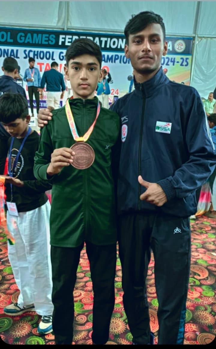 राष्टीय ताइक्वांडो में रूपम पांडेय व करण यादव ने जीते कांस्य पदक