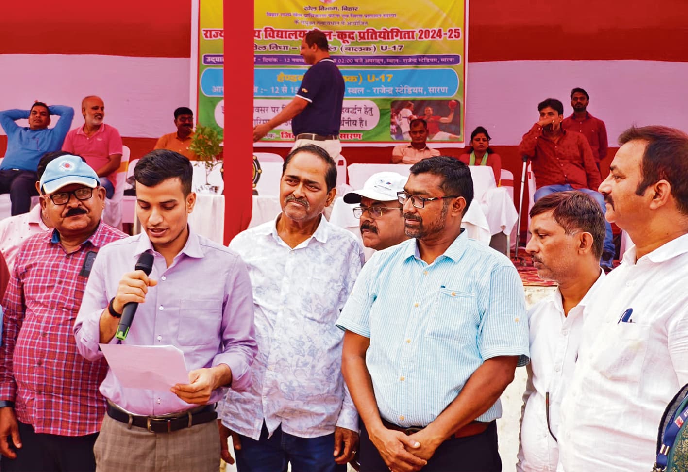 Chhapra News : हैंडबॉल प्रतियोगिता के पहले दिन सारण ने रोहतास को 9-0 से हराया