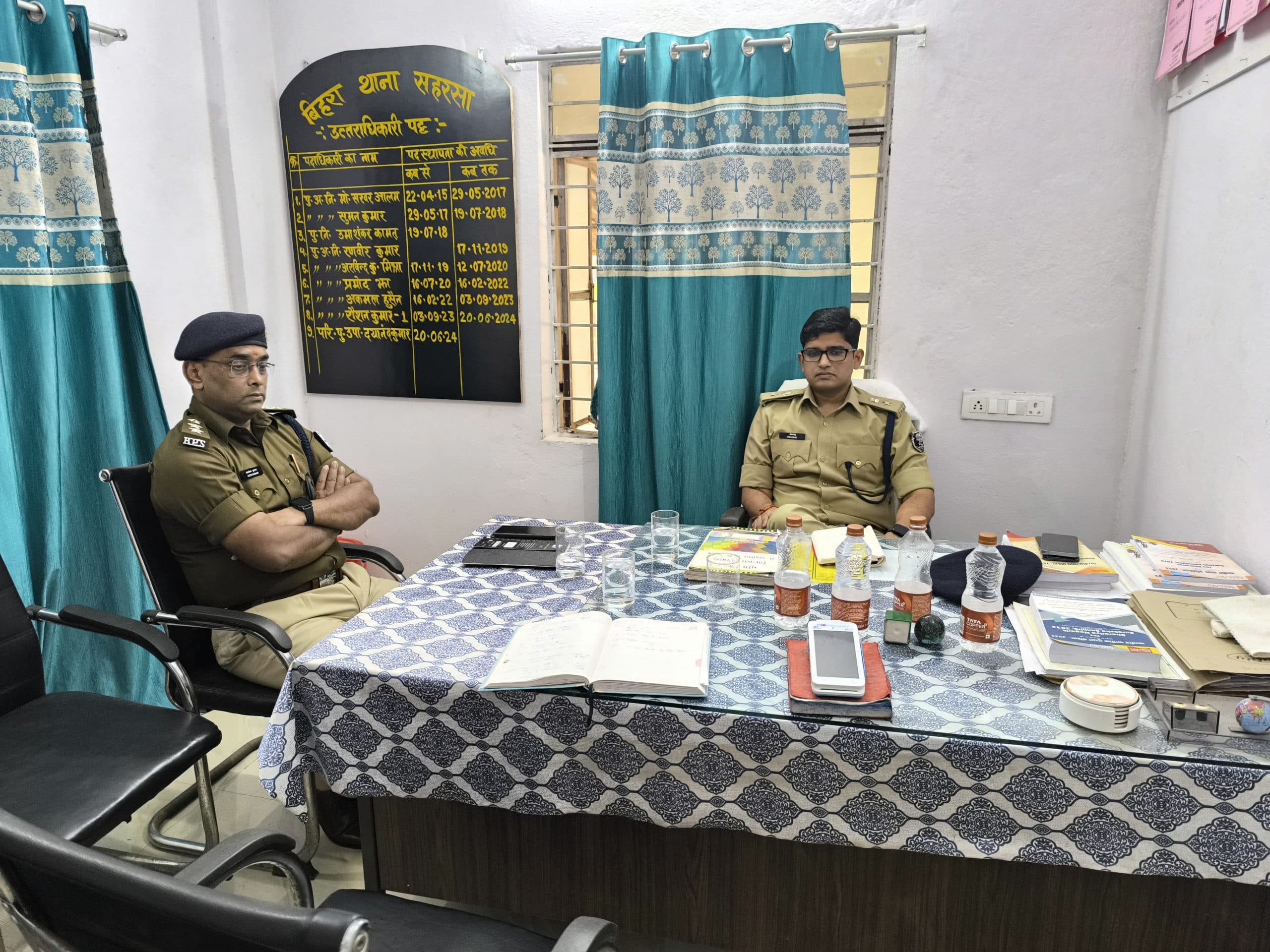 एसपी ने किया बिहरा थाना का निरीक्षण