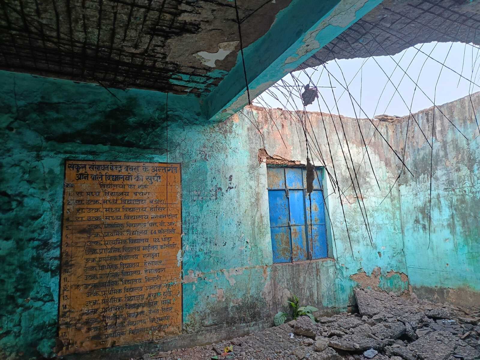 रामवि बचरा का जर्जर भवन दुर्घटना को दे रहा आमंत्रण