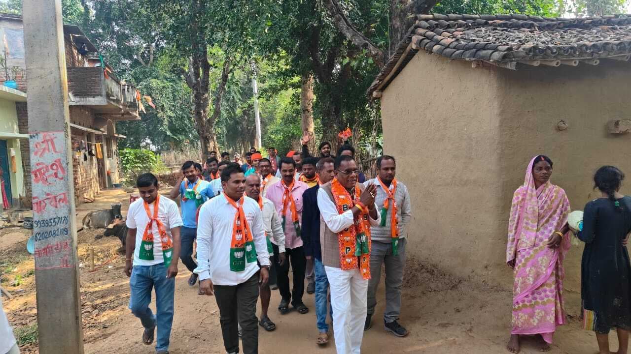 Giridih news :बगोदर के भाजपा प्रत्याशी नागेंद्र महतो ने मांगा समर्थन