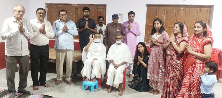 27 साल बाद कर्मभूमि लौटने पर जैन मुनि विकास का भव्य स्वागत