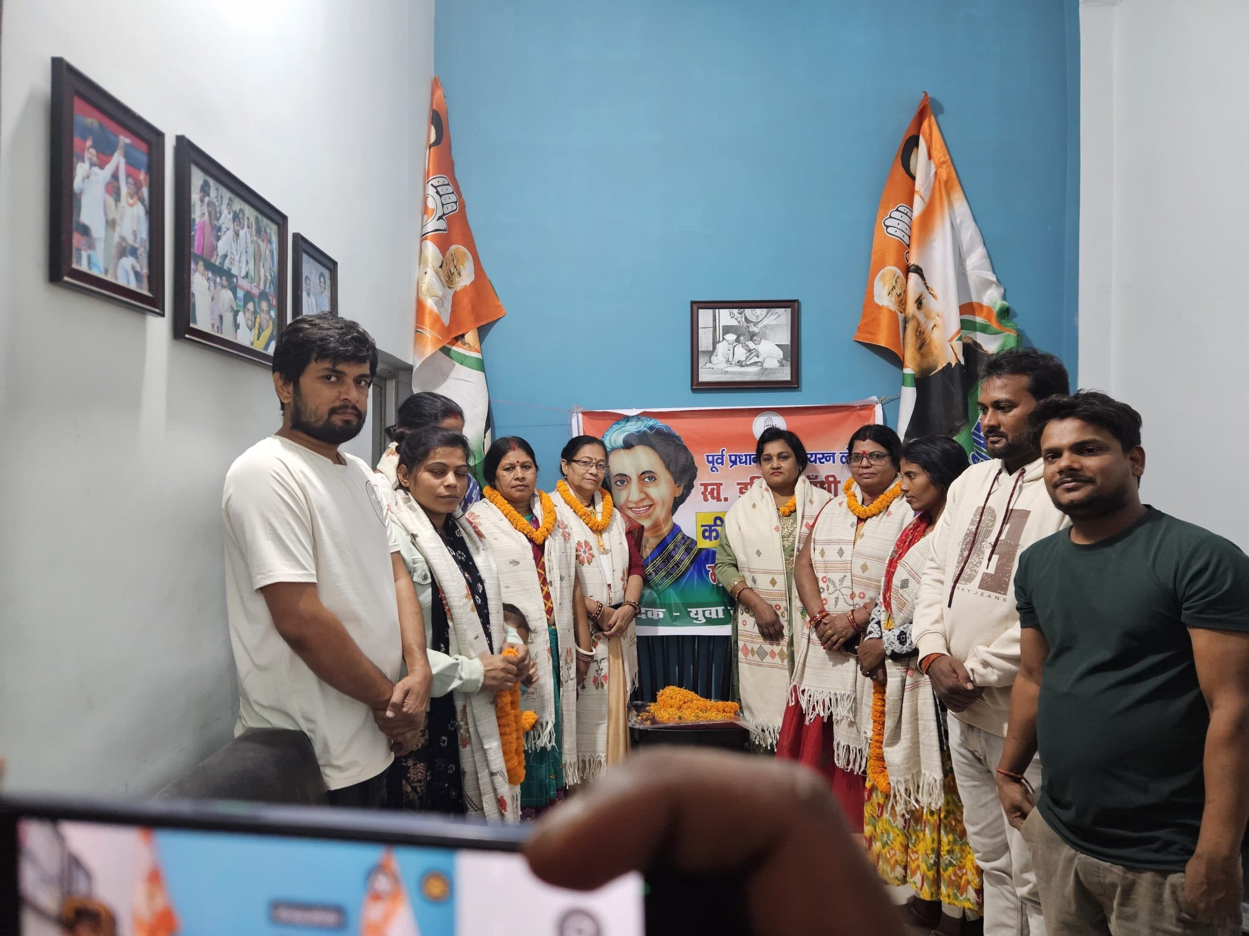 युवा कांग्रेस ने पूर्व प्रधानमंत्री इंदिरा गांधी की मनायी जयंती