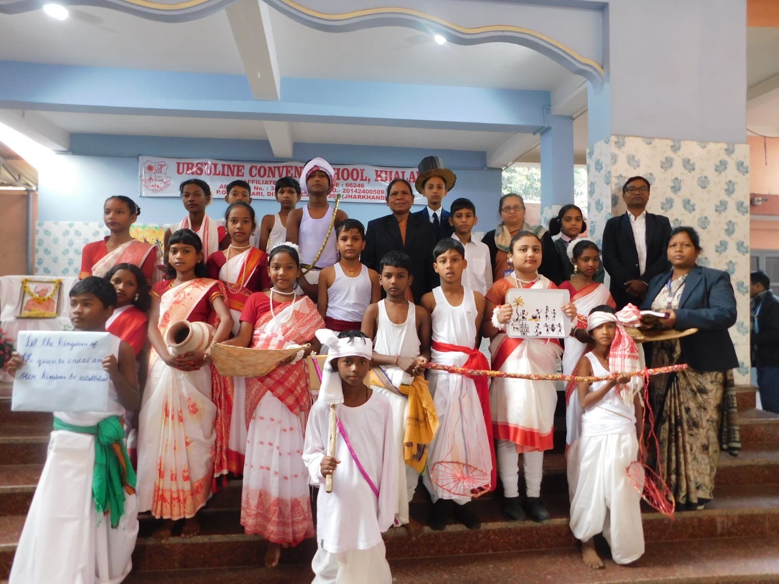 उर्सुलाइन कॉन्वेंट स्कूल में भगवान बिरसा मुंडा की जयंती मनी