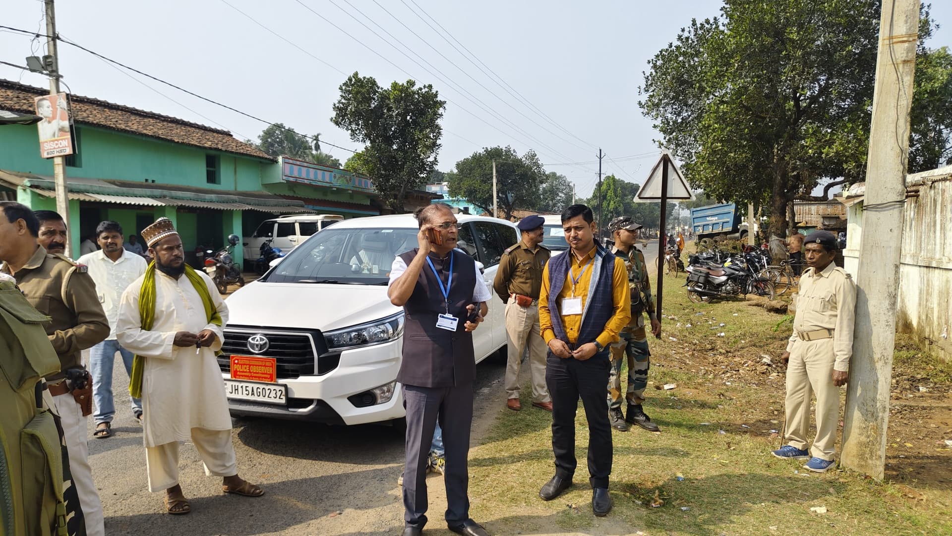 पालोजोरी के बहादुरपुर बूथ पर डेढ़ घंटे तक बाधित रहा मतदान