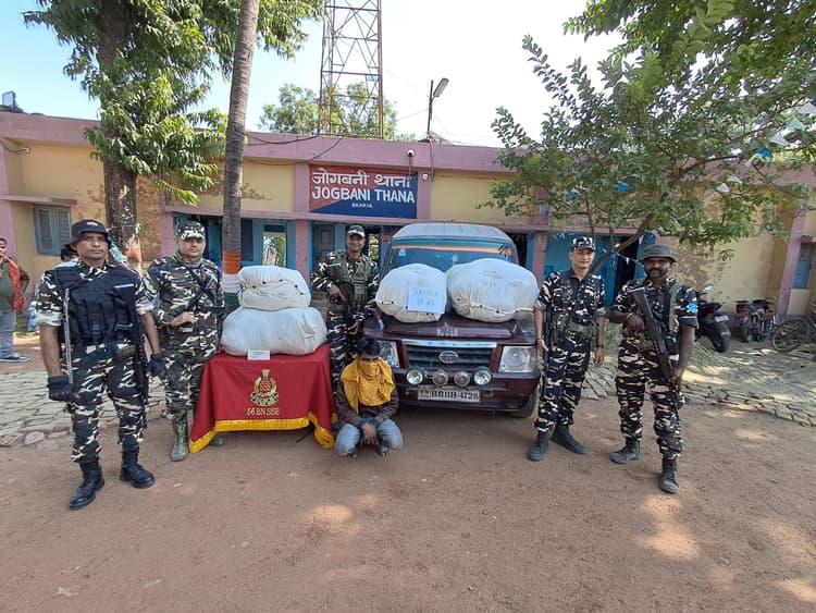 97 किलो गांजा के साथ  तस्कर गिरफ्तार