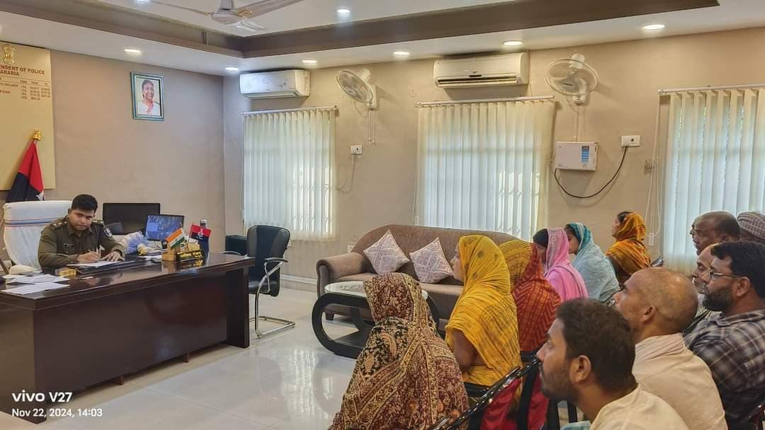 एसपी के जनता दरबार में दर्जनों मामलों की हुई सुनवाई