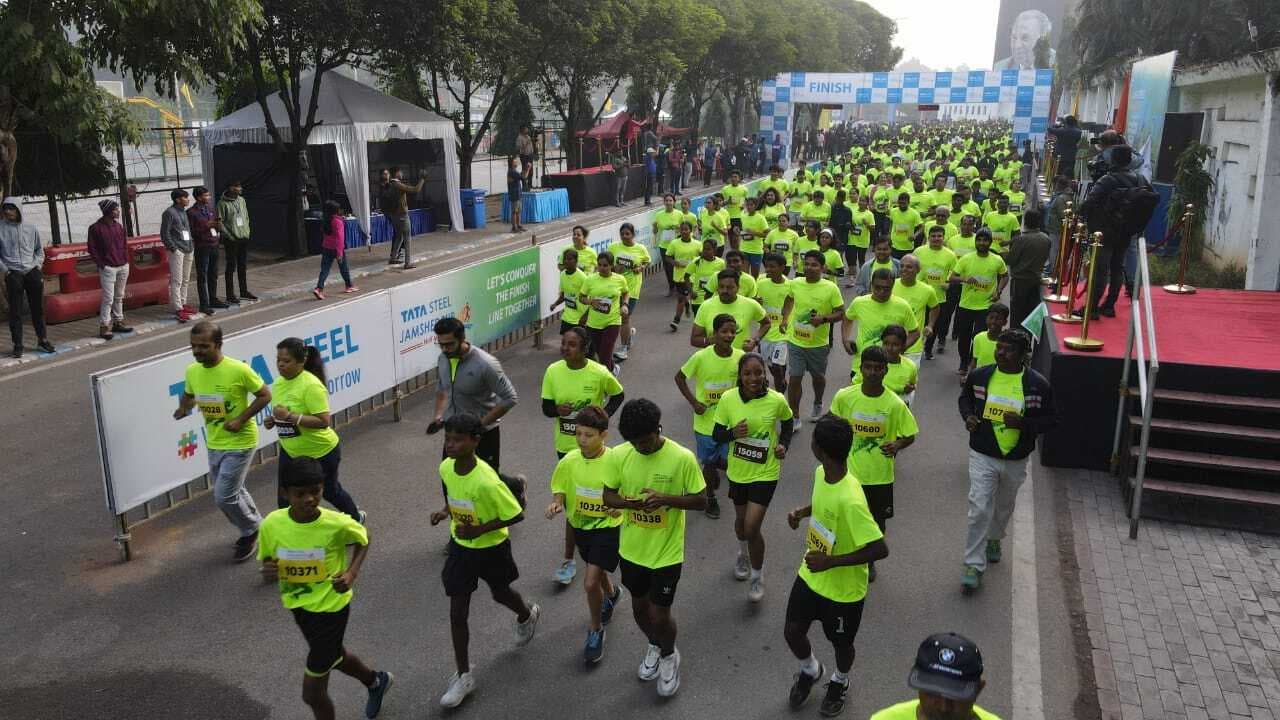 रन फॉर फिटनेस में 5027 लोगों ने लगायी दौड़