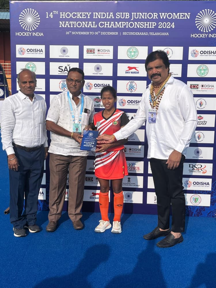 Hockey : झारखंड ने तेलंगाना को 11-0 से हराया, जमुना के किये पांच गोल