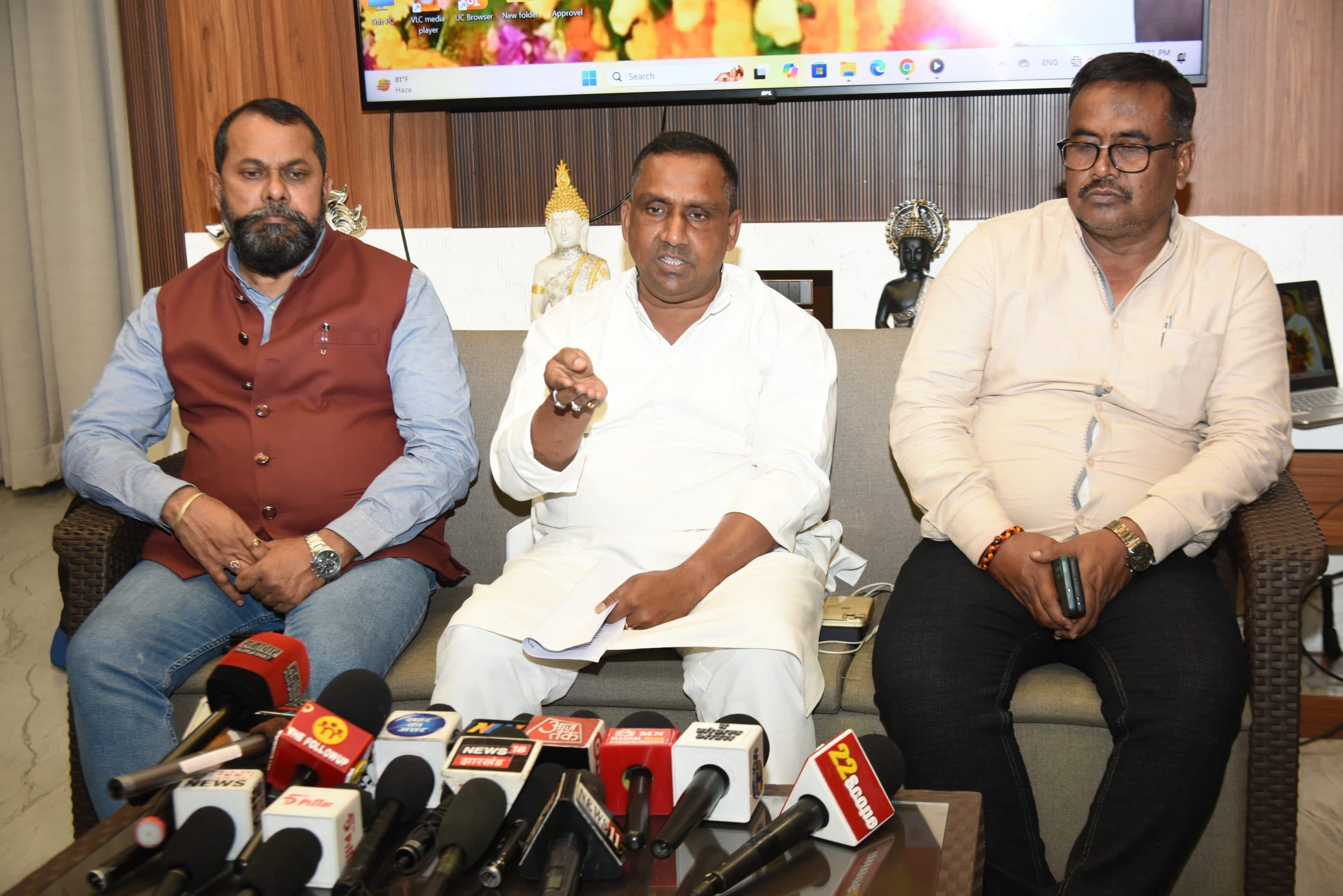 Jamshedpur News. धार्मिक दुष्प्रचार कर छल से सरयू राय ने जीता चुनाव : बन्ना गुप्ता