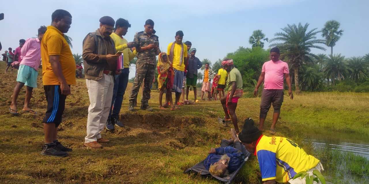 बुजुर्ग व्यक्ति का शव जोरिया से बरामद, पहचान नहीं