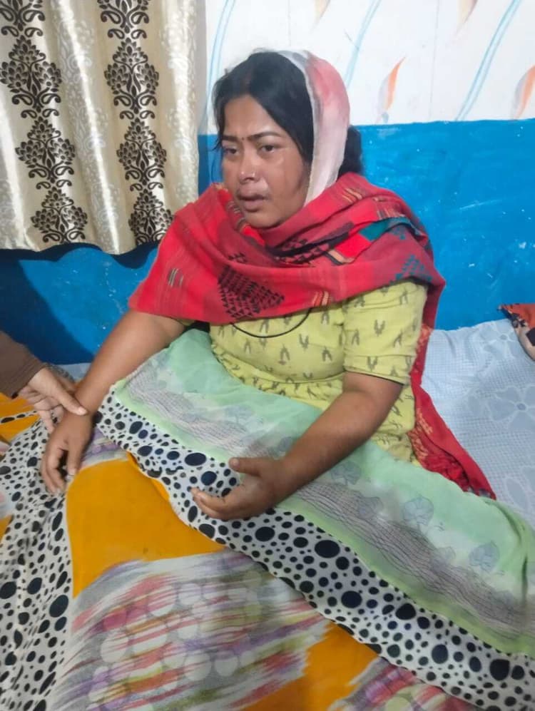 जमीन विवाद में देवर ने पीट कर भाभी को किया घायल