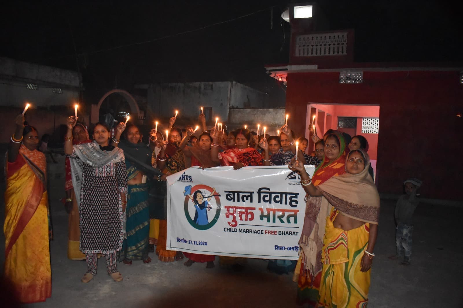 बाल विवाह मुक्त भारत को लेकर निकला कैंडल मार्च