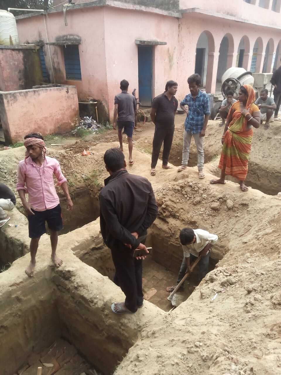 अगवानपुर में हेल्थ एंड वेलनेस सेंटर खोलने के लिए किया गया भूमि पूजन