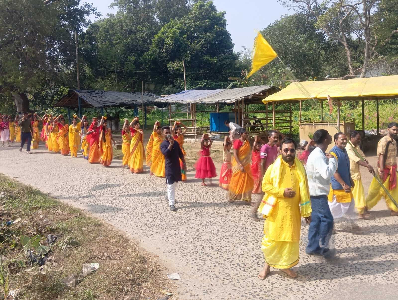 East Singhbhum : बगलामुखी मंदिर में वार्षिक पूजा शुरू, कलश यात्रा