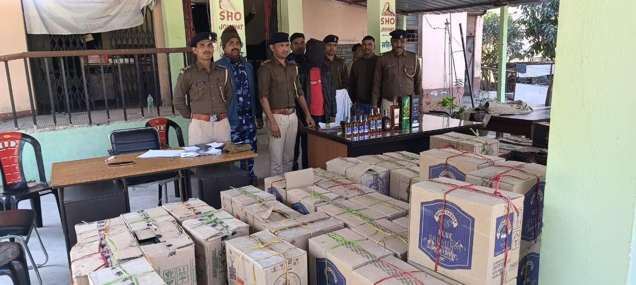 बंगाल से लायी जा रही विदेशी शराब बरामद