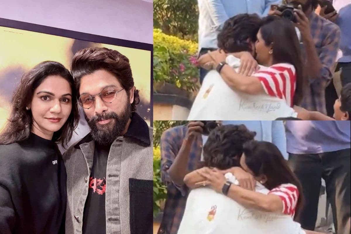 Allu Arjun Wife: एक रात जेल में काटने के बाद घर लौटे 'पुष्पा 2' स्टार, पत्नी स्नेहा रेड्डी और बच्चे हुए इमोशनल, देखें VIDEO