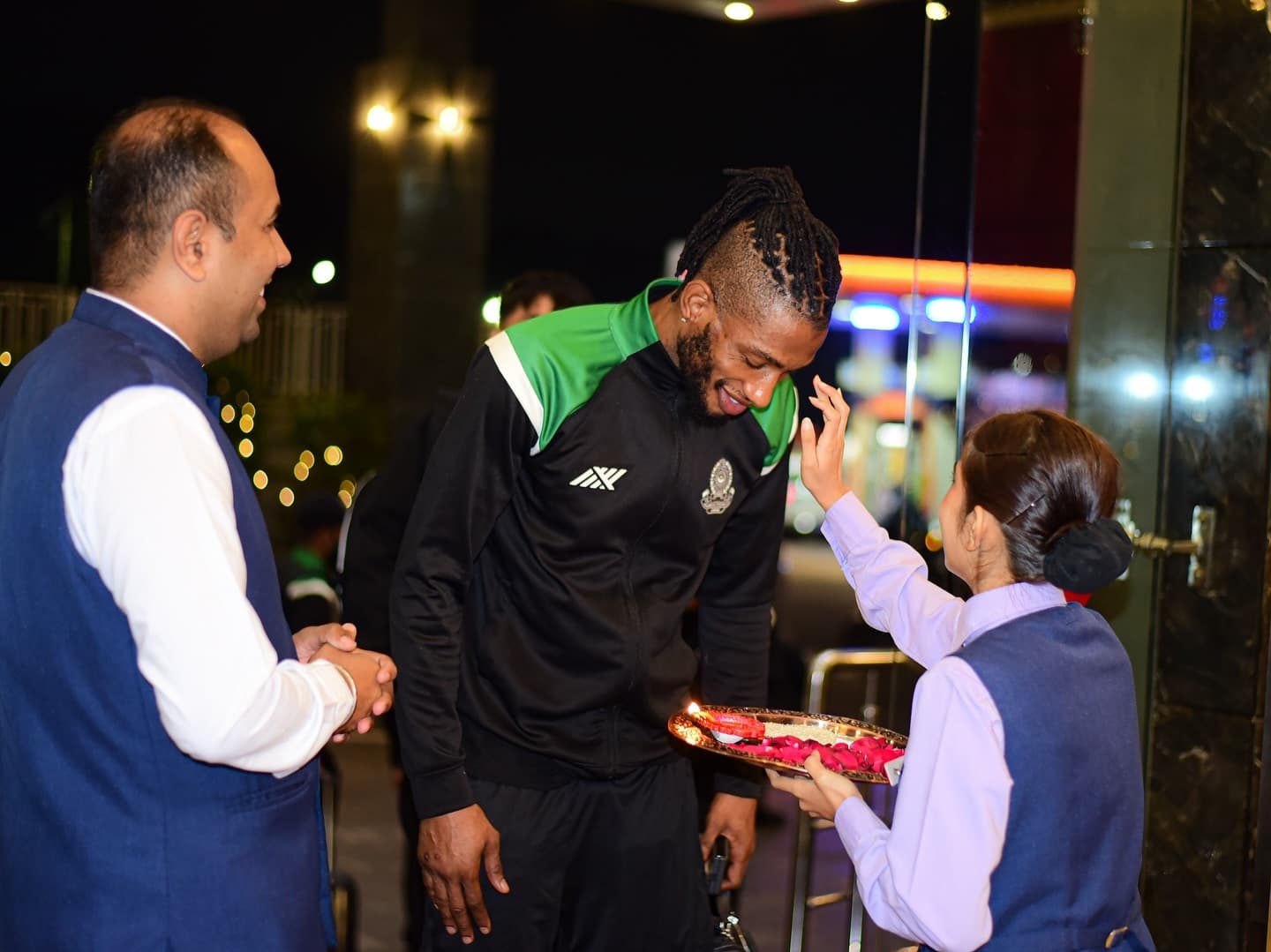 मुकाबले के लिए शहर पहुंची मोहम्मडन स्पोर्टिंग की टीम