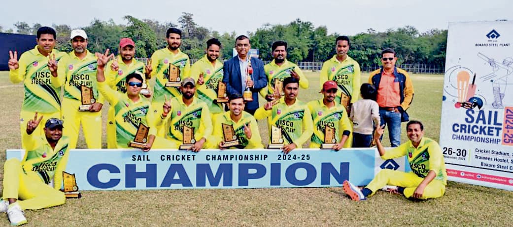 इस्को की क्रिकेट टीम ने जीता सेल क्रिकेट चैंपियनशिप