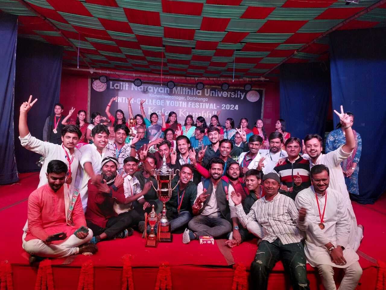 Darbhanga News: अंतर कॉलेज युवा महोत्सव का चैंपियन बना पीजी एथलेटिक्स विभाग