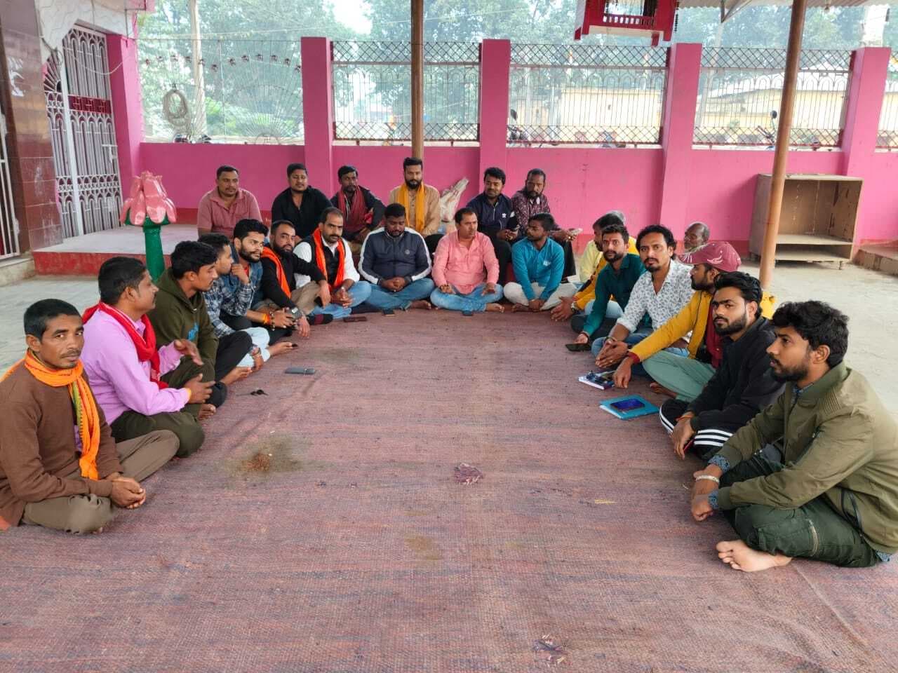 विहिप व बजरंगदल कार्यकर्ताओं की बैठक में पुलिस की कार्रवाई पर जताया रोष