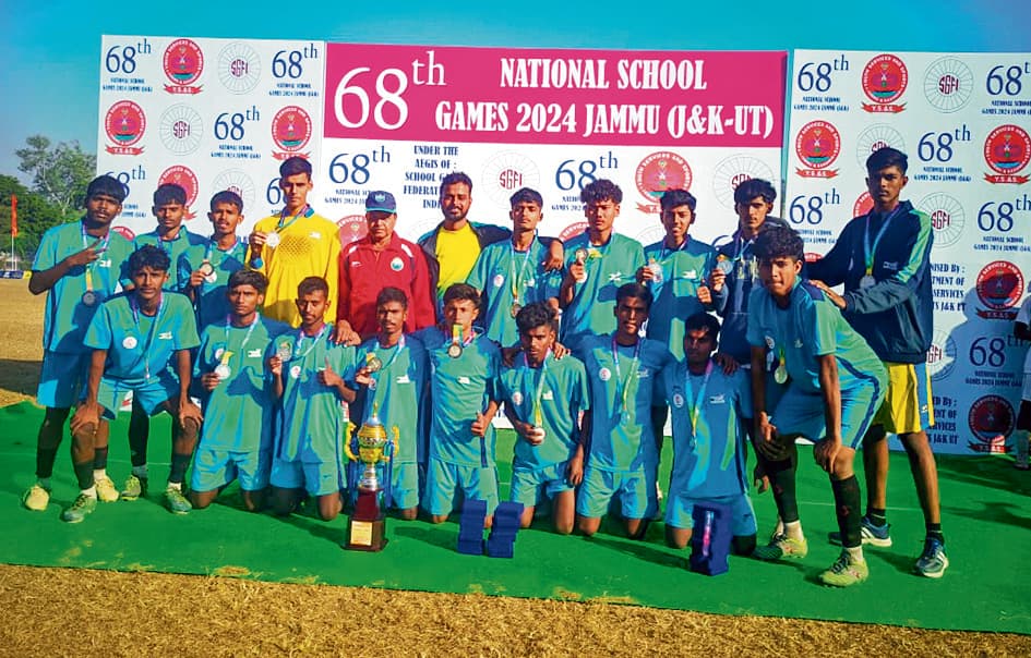 नेशनल स्कूल गेम्स फुटबाॅल चैंपियनशिप में बिहार ने जीता रजत पदक