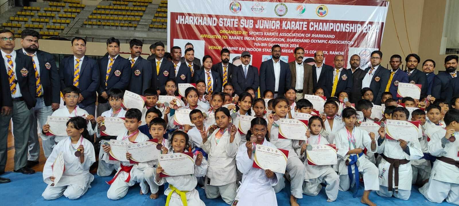 Karate: सब जूनियर झारखंड स्टेट कराटे चैंपियनशिप संपन्न