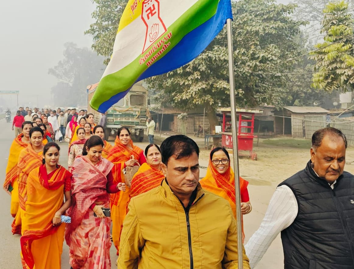 जैन मुनि के गुलाबबाग पदार्पण पर किया भावपूर्ण स्वागत